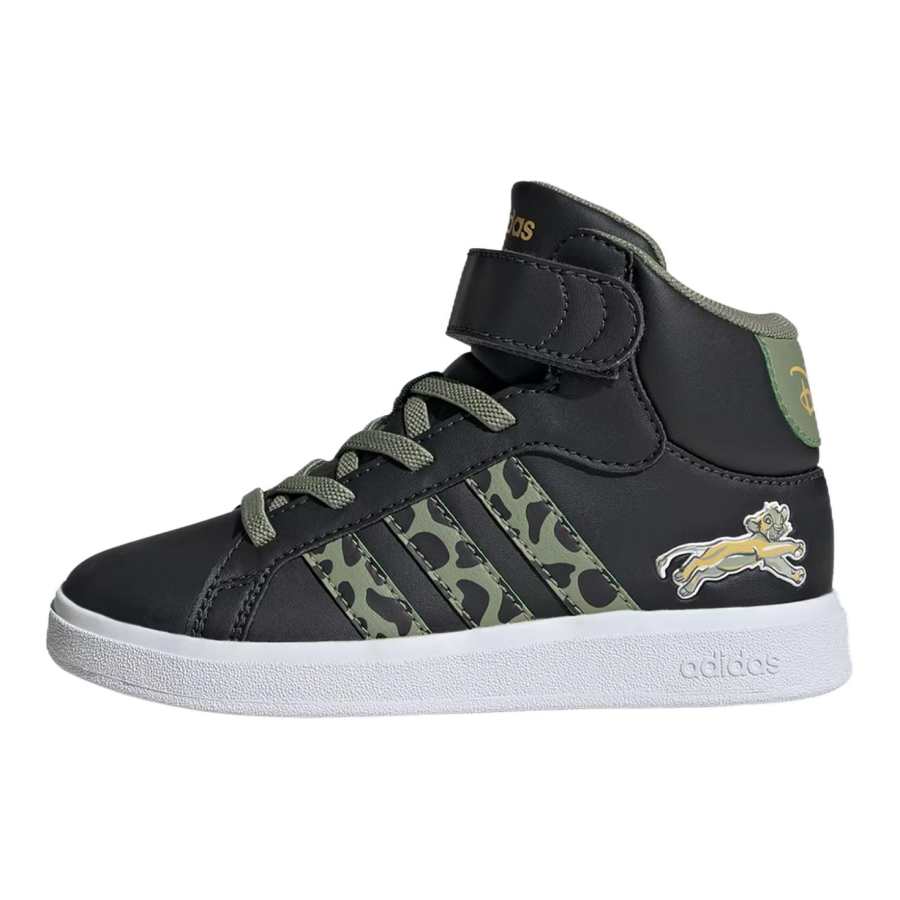 Adidas Adidas Disney Lion King Synthetic Leather, Textile Slip Resistant Abrasion Resistant Mid top Kids' Skateboarding Shoes