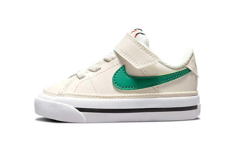 Nike Nike Court Legacy Slip Resistant Cushioning Abrasion Resistant Low top Toddler Shoes Beige Green Infant And Toddler