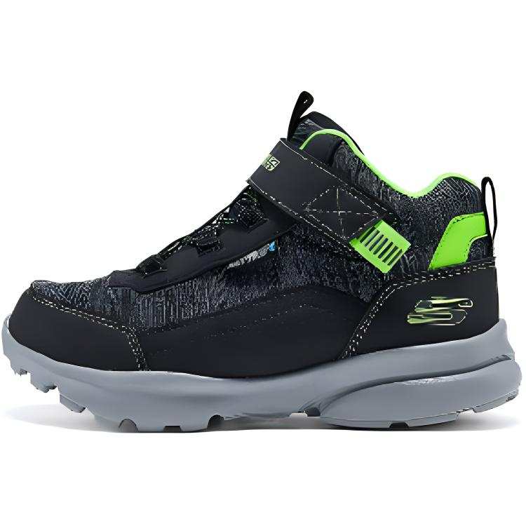 Skechers Kids BOYS Comfortable Slip Resistant Anti Kick Mid top Kids Lifestyle Shoes Black Kids'