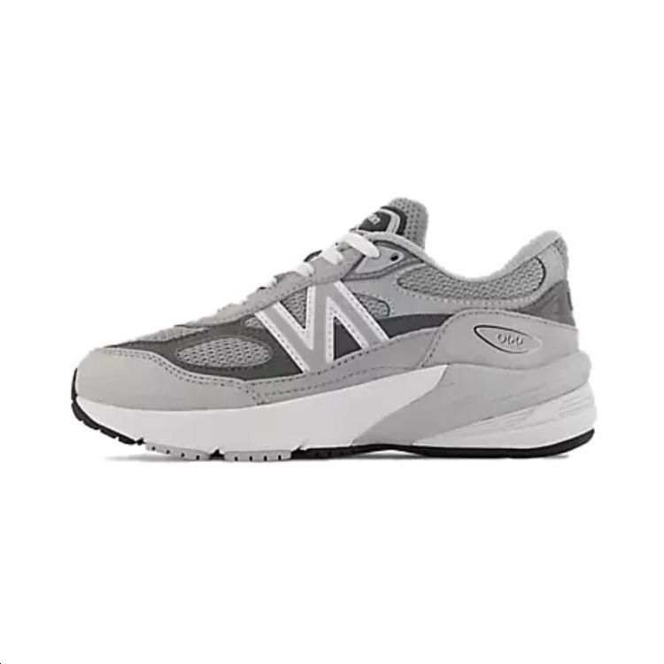New Balance New Balance 990v6 Comfortable Abrasion Resistant Low top Kids' Running Shoes Gray Pre school
