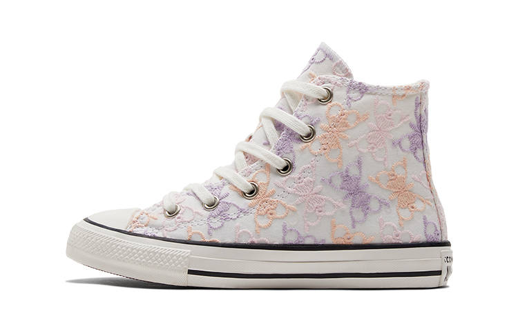 Converse Chuck Taylor All Star Canvas High top Canvas Shoes Pink Purple Children Aged 3 7 Years Old