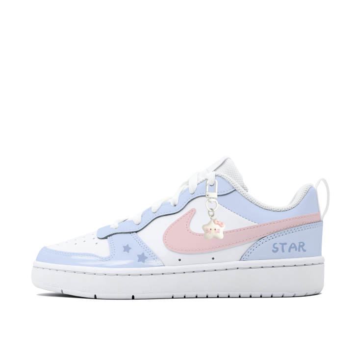 Nike Nike Court Borough Hello Starry Night Leather Slip Resistant Abrasion Resistant Slip Resistant Abrasion Resistant