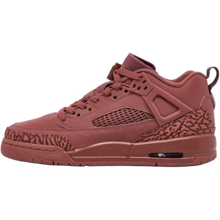 Jordan Jordan Spizike Slip Resistant Abrasion Resistant Low top Children's Basketball Shoes Dark Red Teenagers