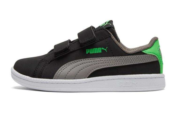 PUMA Fun Anti Kick And Abrasion Resistant Low top Kids Lifestyle Shoes Black Gray Kids'