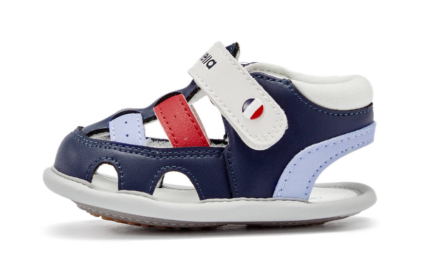 DAVE&BELLA Slip Resistant, Abrasion Resistant, Breathable Toddler Shoes Blue Infant And Toddler