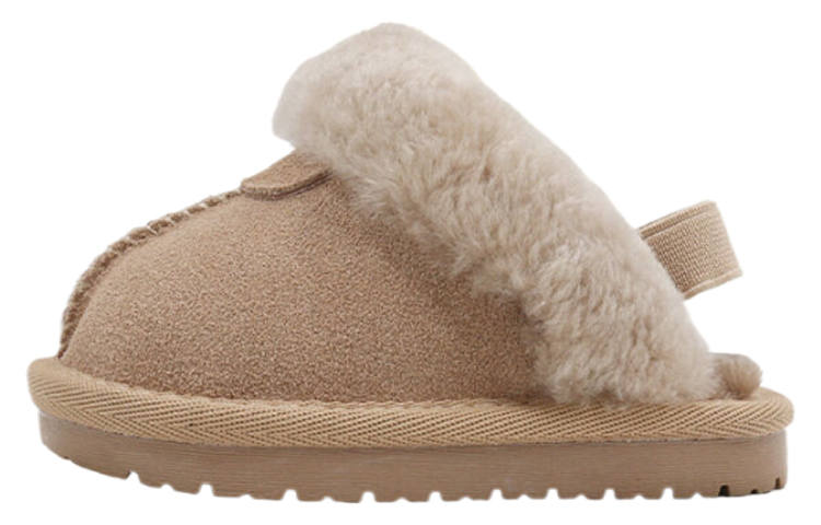 MAIBUXIONG Cow Suede Breathable Slip Resistant Fleece Lined Children's Sandals Kids'