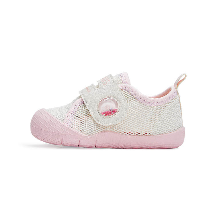 TARANIS Slip Resistant And Breathable Low top Pre Walking Shoes & Sock Shoes Pink Infant And Toddler