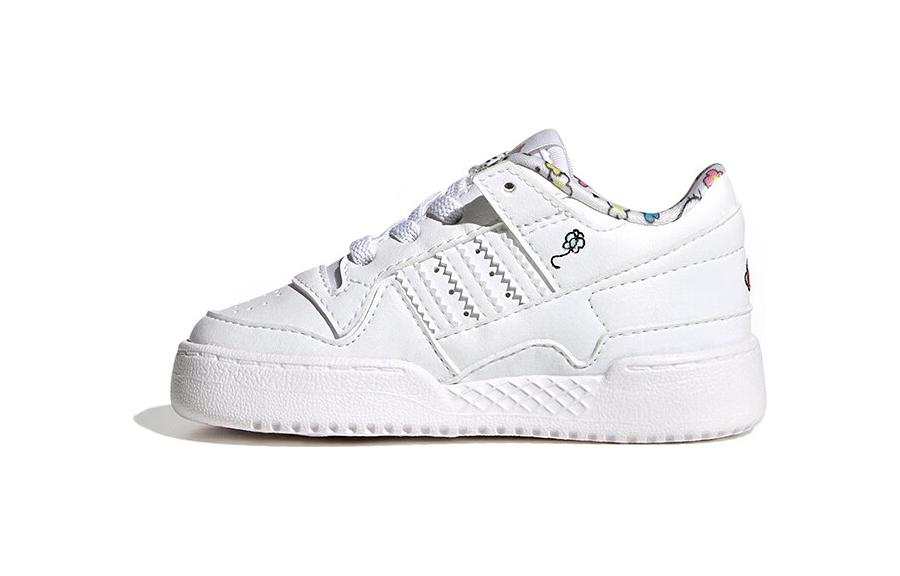 Adidas Originals FORUM Comfortable Low top Toddler Shoes White Infant And Toddler