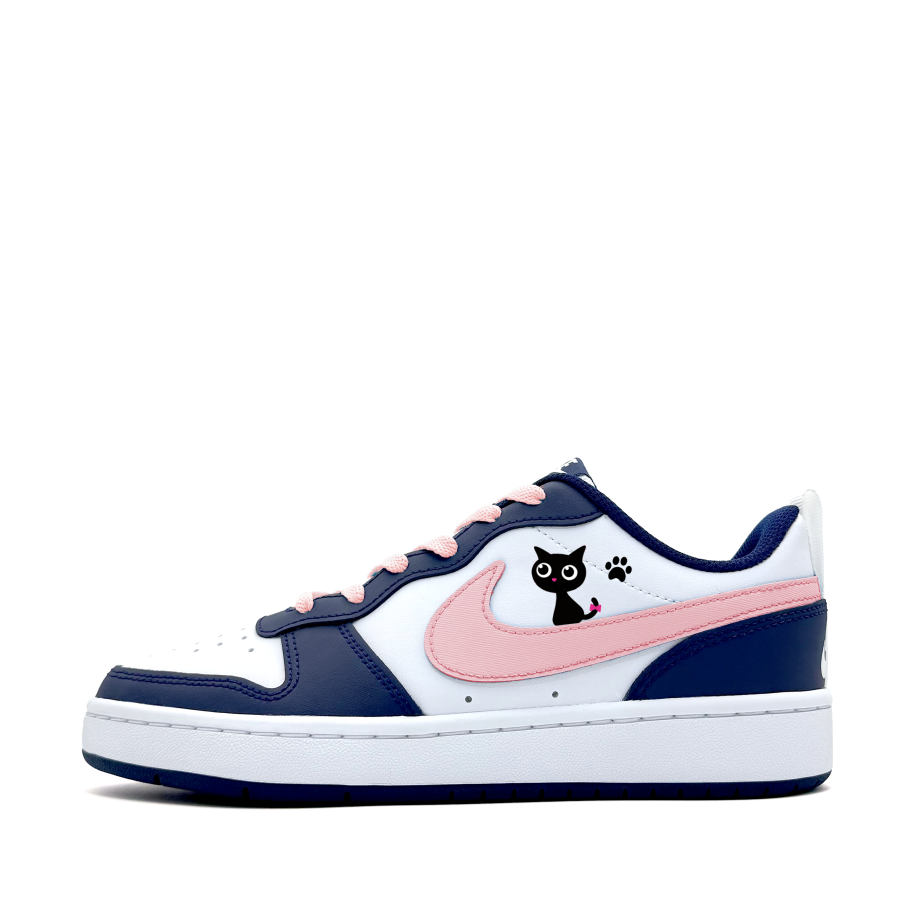 Nike Nike Court Borough Abrasion Resistant Abrasion Resistant Low top Kids' Skateboarding Shoes Pink Teenagers