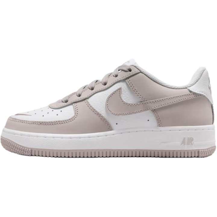 Nike Nike Air Force 1 Leather Low top Skateboard Shoes Gray White Unisex