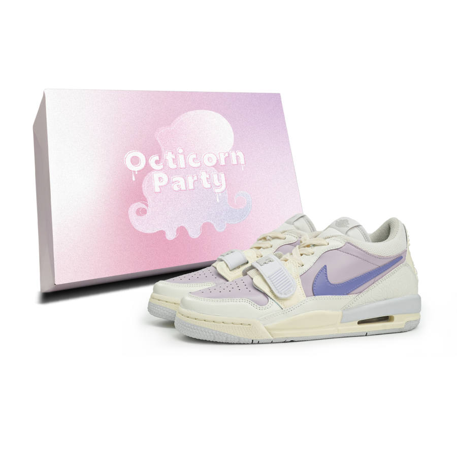Jordan Jordan Legacy 312 Low Cushioning, Wear Resistant Low top Children's Basketball Shoes Purple Teenagers