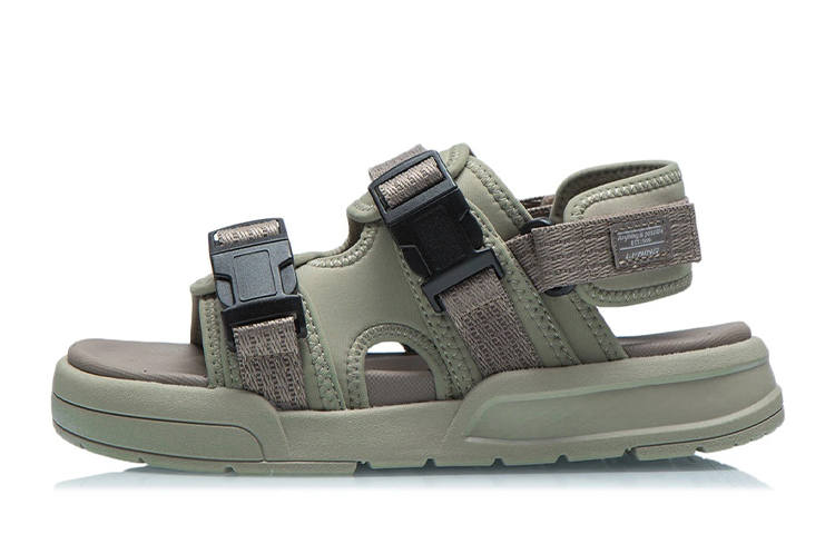 Li-Ning YOUNG Li Ning Coca Sports Sandals Green Black Teenagers