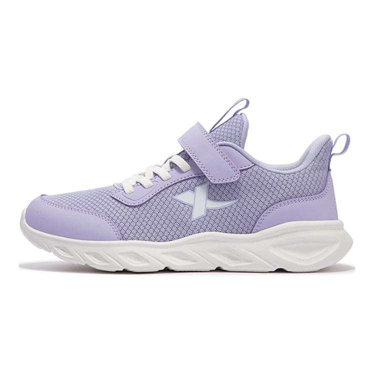 XTEP Slip Resistant Cushioning Low top Kids' Running Shoes Violet Blue Purple Teenagers