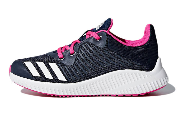 Adidas Adidas Fortarun K Slip Resistant Abrasion Resistant Low top Kids' Running Shoes Navy Blue Kids'