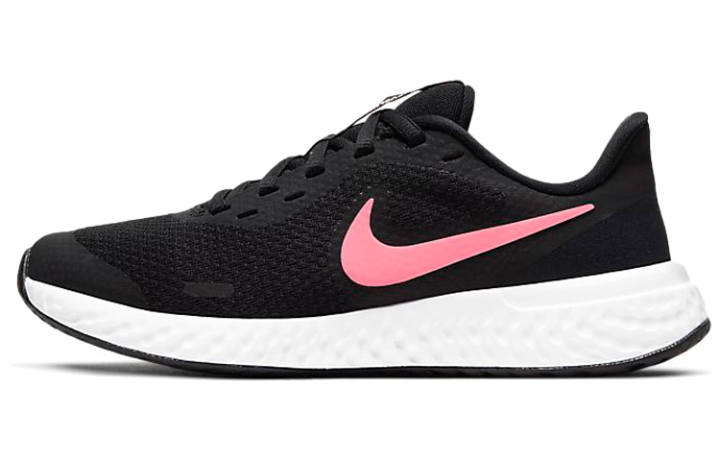 Nike Nike REVOLUTION 5 Cushioning Slip Resistant Abrasion Resistant Low top Running Shoes Black Pink Unisex