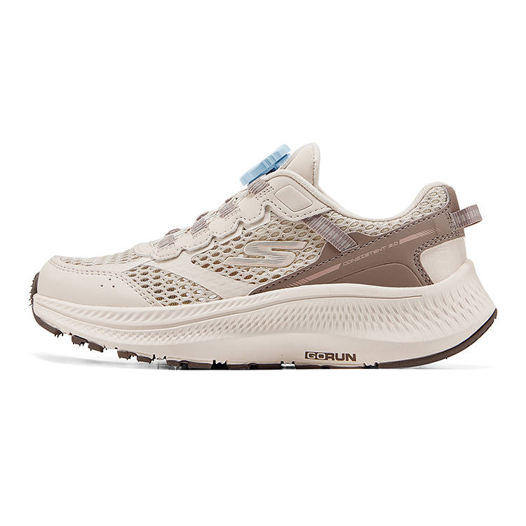 Skechers Kids Slip Resistant, Abrasion Resistant, Breathable, Lightweight Cushioning Low top Kids' Running Shoes Ivory
