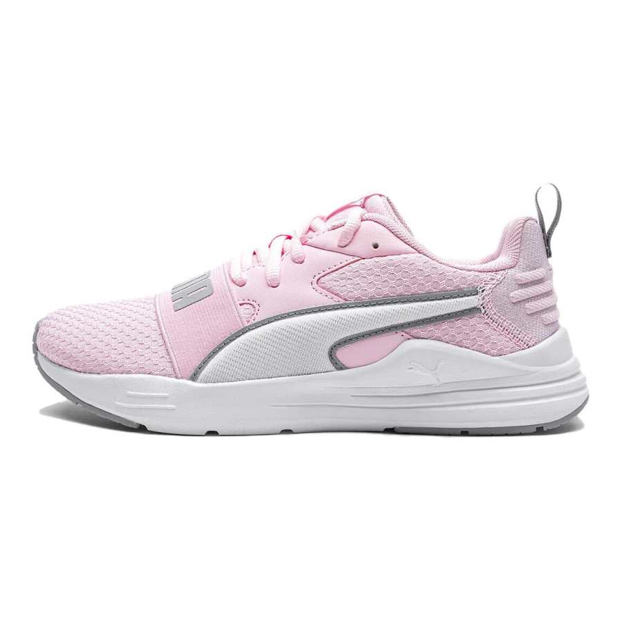 PUMA Wired Run Pure Low top Kids Lifestyle Shoes Pink White Gray Teenagers
