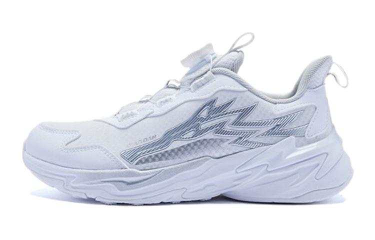QIAODAN Low top Running Shoes White Silver Teenagers