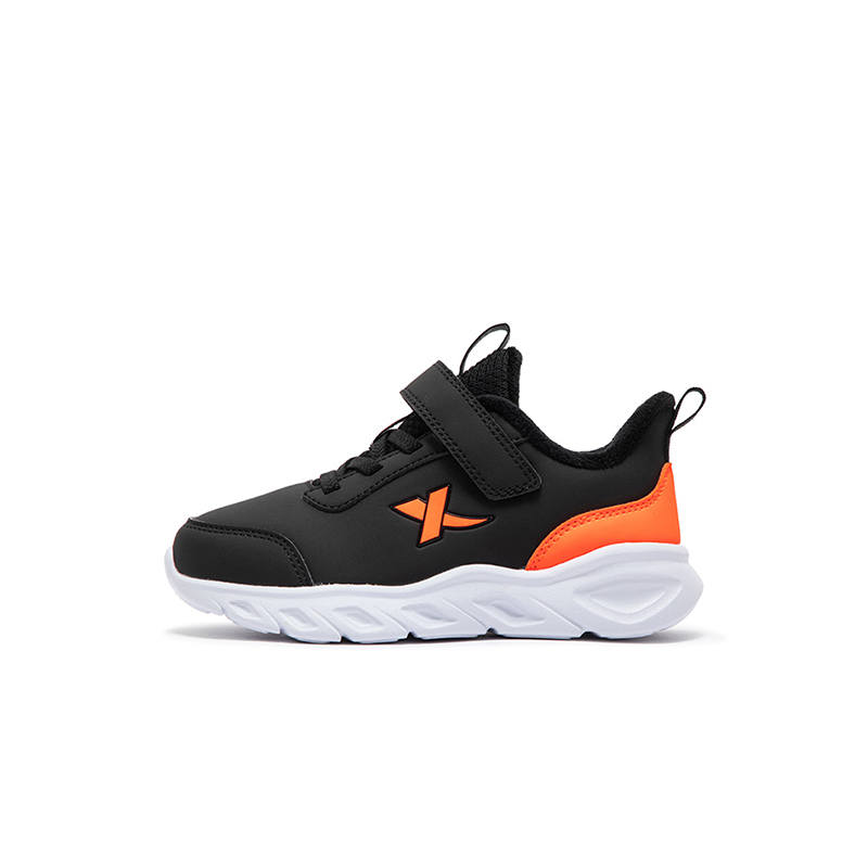 XTEP Low top Kids' Running Shoes Black Neon Orange Kids'