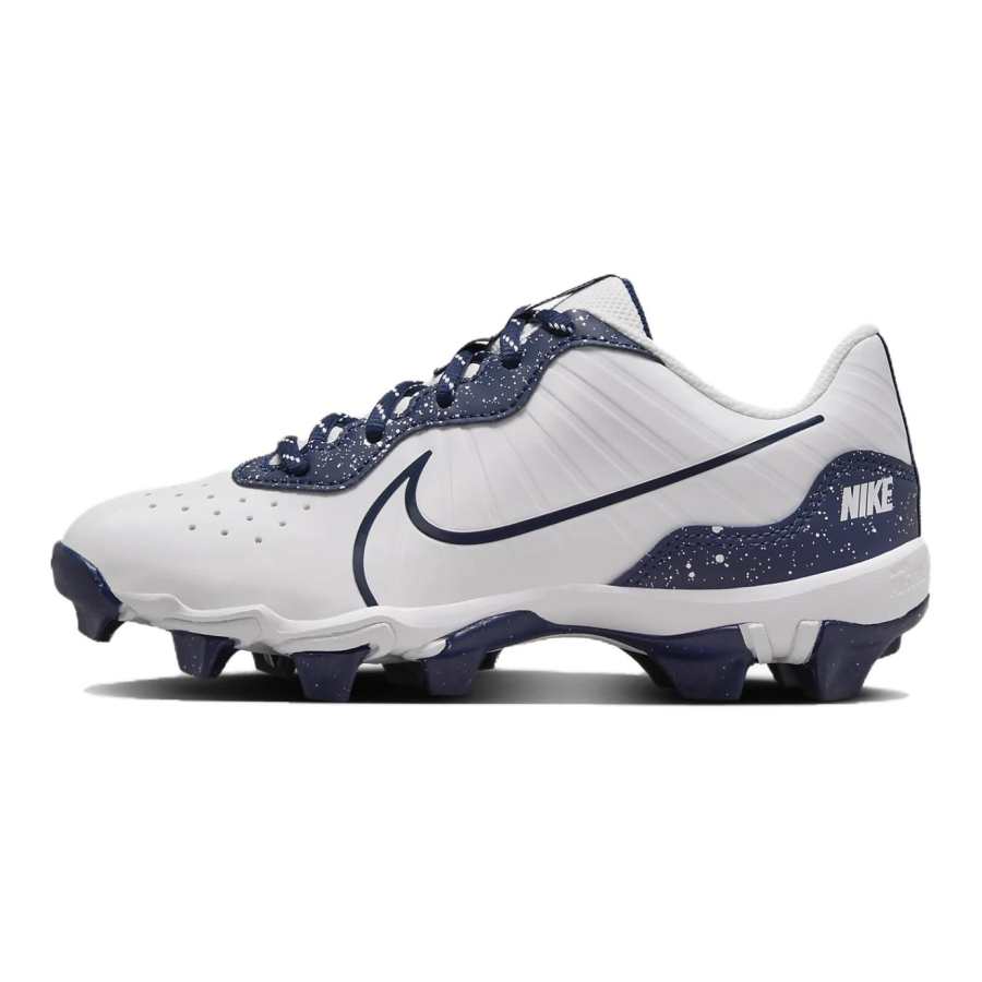 Nike Nike Alpha Huarache 4 Comfortable And Lightweight Slip Resistant Abrasion Resistant Kids' Training Shoes White Blue