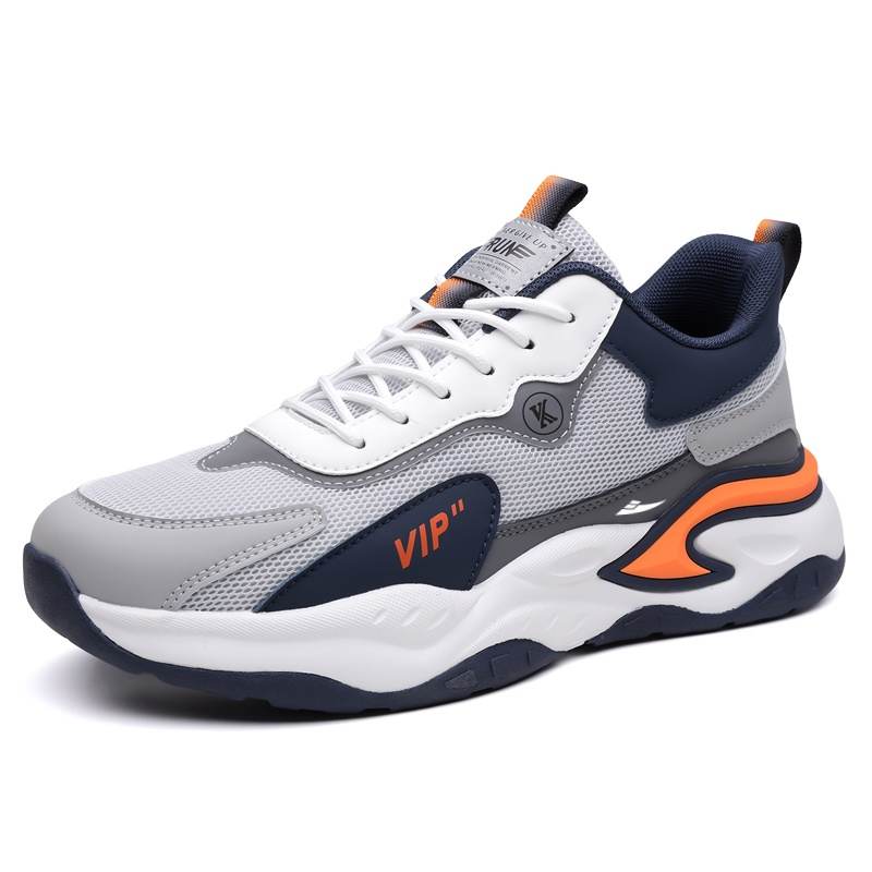 KUDING Cushioning Slip Resistant Abrasion Resistant Breathable Running Shoes Men's