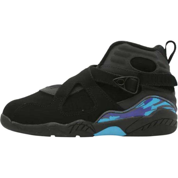 Jordan Jordan Air Jordan 8 High top Children's Basketball Shoes Black Children Aged 3 7 Years Old