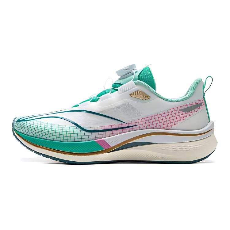 Li-Ning YOUNG Li Ning YOUNG Red Hare 7 PRO YOUNG Low top Running Shoes Green White Kids'