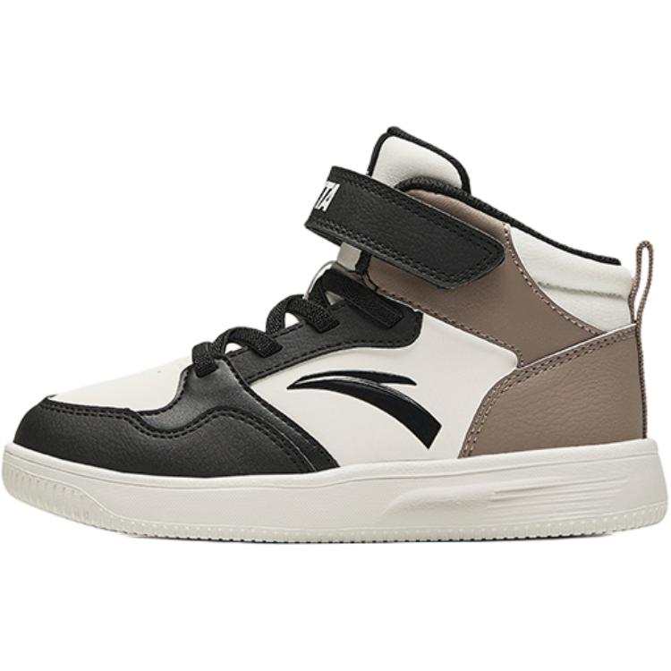 Antakids Abrasion Resistant High top Kids' Skateboarding Shoes White Black Gray Children Aged 3 7 Years Old