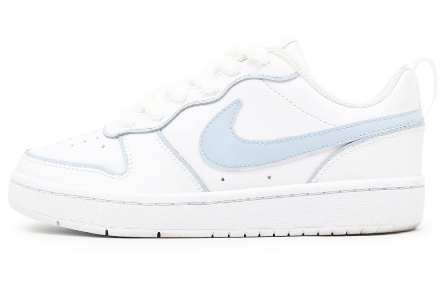 Nike Nike Court Borough Crow Manufacturing, Dusty Blue Low top Kids' Skateboarding Shoes Blue White Teenagers