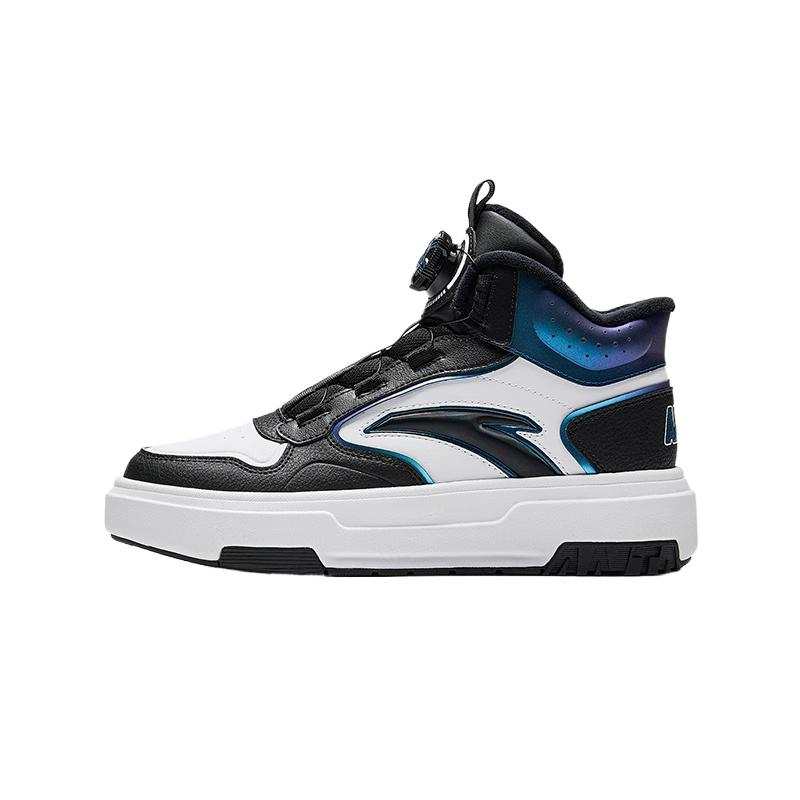 Antakids High top Kids' Skateboarding Shoes White Black Blue Teenagers