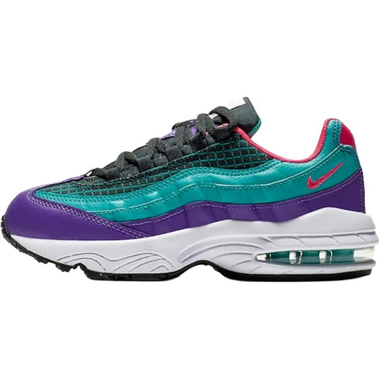 Nike Nike Air Max 95 Abrasion Resistant Low top Kids' Running Shoes Blue Purple Kids'