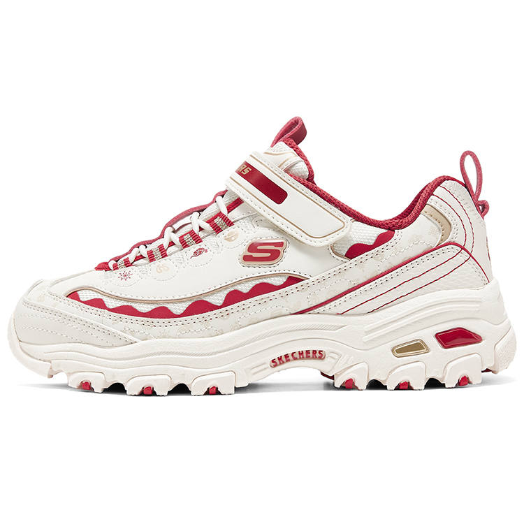 Skechers Synthetic Leather Trendy Abrasion Resistant Low top Kids Lifestyle Shoes White