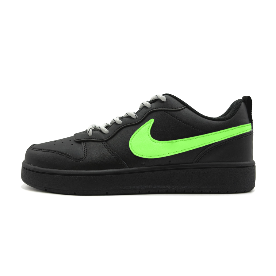 Nike Nike Court Borough Green Forest Leather Slip Resistant Abrasion Resistant Low top Kids' Skateboarding Shoes Green Kids'