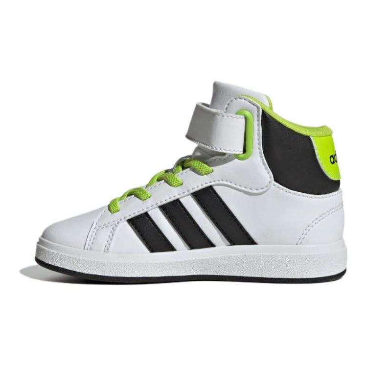 Adidas Adidas GRAND COURT Fabric Mid top Skateboard Shoes White Black Kids'
