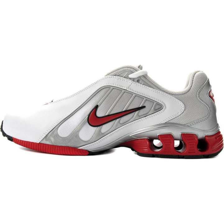 Nike Nike Slip Resistant Abrasion Resistant Low top Kids' Training Shoes White Silver Red Kids'