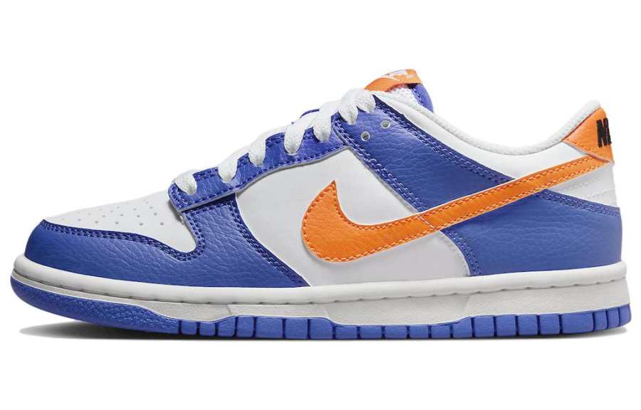 Nike Nike Dunk Low 'Knicks' Abrasion Resistant Breathable Low top Skateboard Shoes Yellow White Unisex