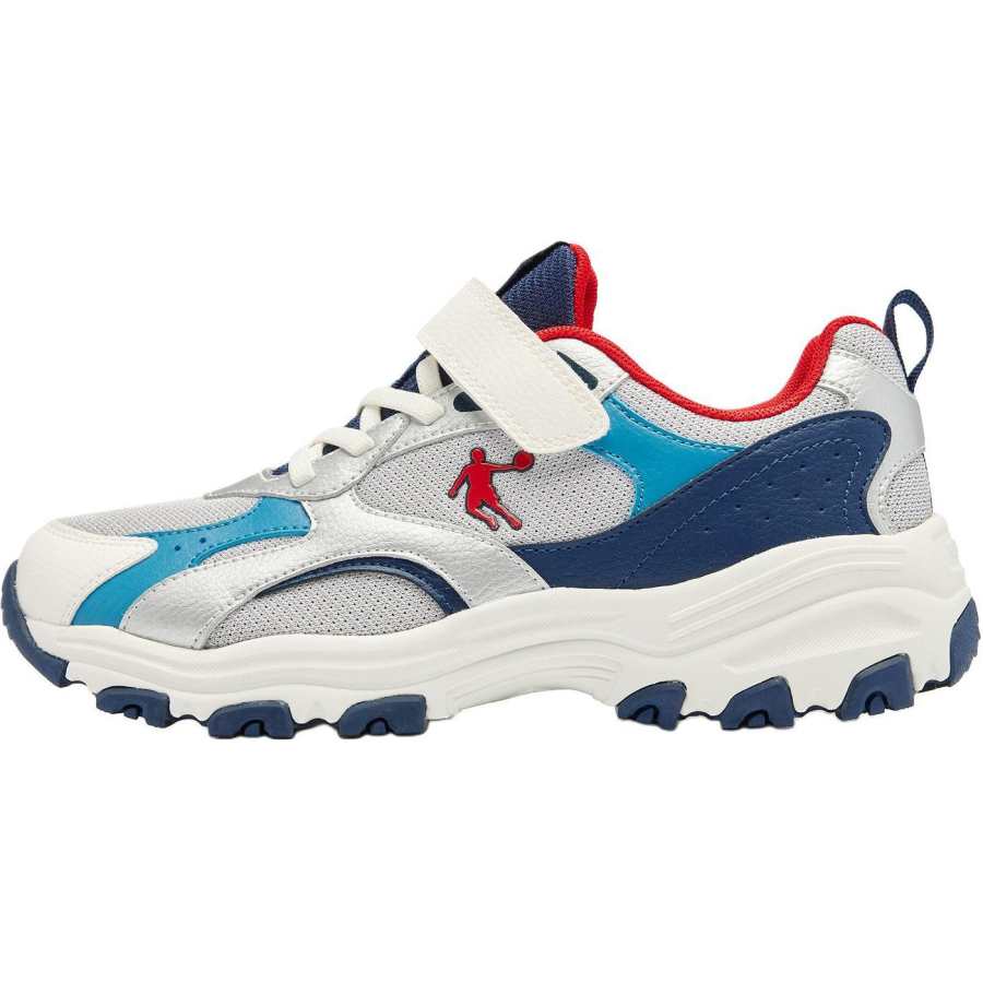QIAODAN Low top Casual Shoes Gray Blue Teenagers