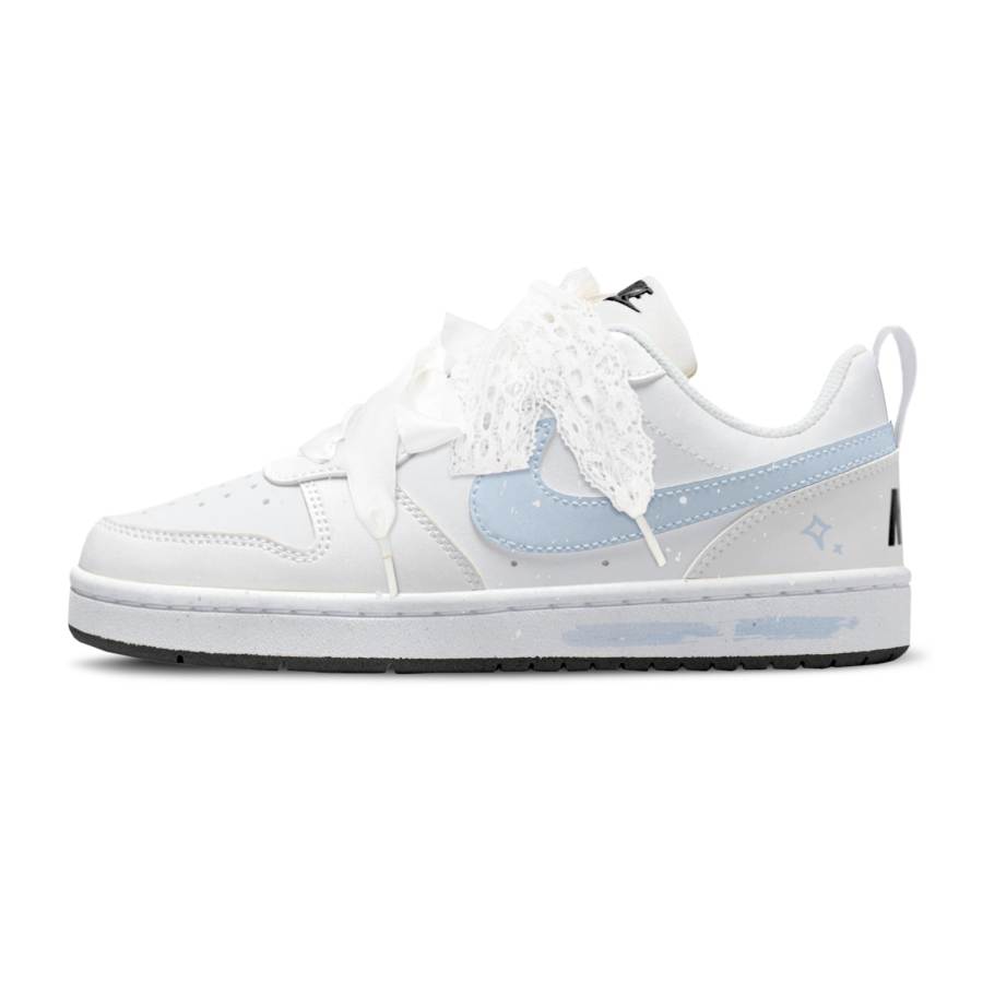 Nike Nike Court Borough Moonlight Box Low top Kids' Skateboarding Shoes Sky Blue Teenagers