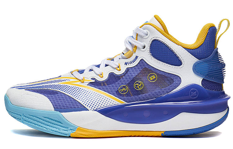 Li-Ning YOUNG Li Ning YOUNG Avant Garde Ling TEAM 3.0 Cushioning Rebound Breathable Support Mid top Basketball Shoes Teenagers