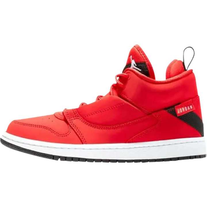 Jordan Jordan Fadeaway Leather Basketball Shoes Red White Unisex