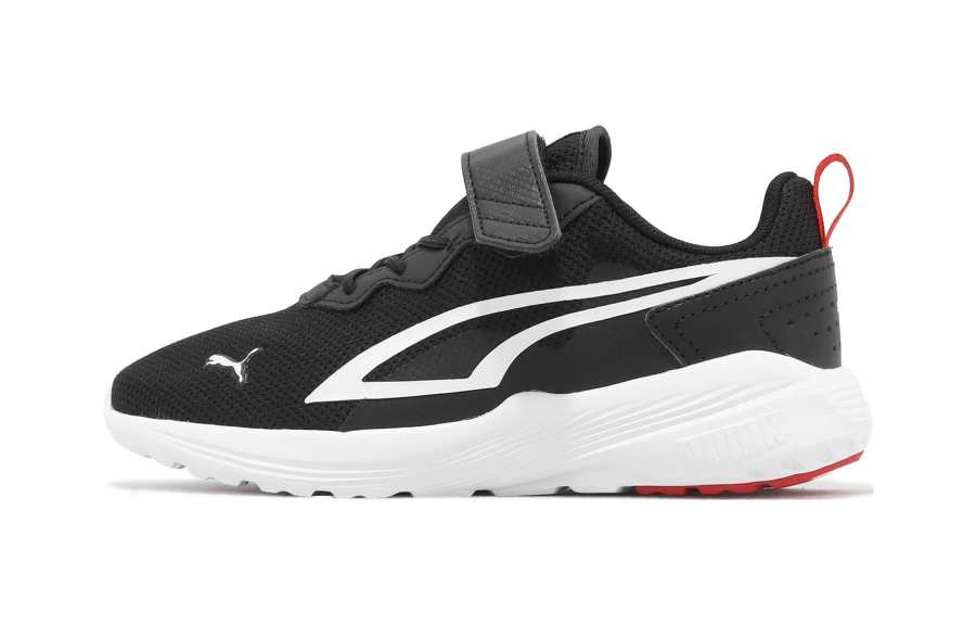PUMA All Day Active Abrasion Resistant Breathable Lightweight Cushioning Low top Kids' Running Shoes Black