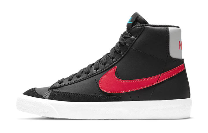 Nike Nike Blazer Mid 77 Black Fusion Red Blue GS