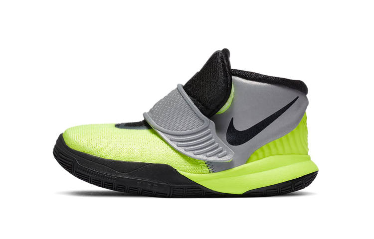 Nike Nike Kyrie 6 Mid top Basketball Shoes Gray Yellow Infant And Toddler