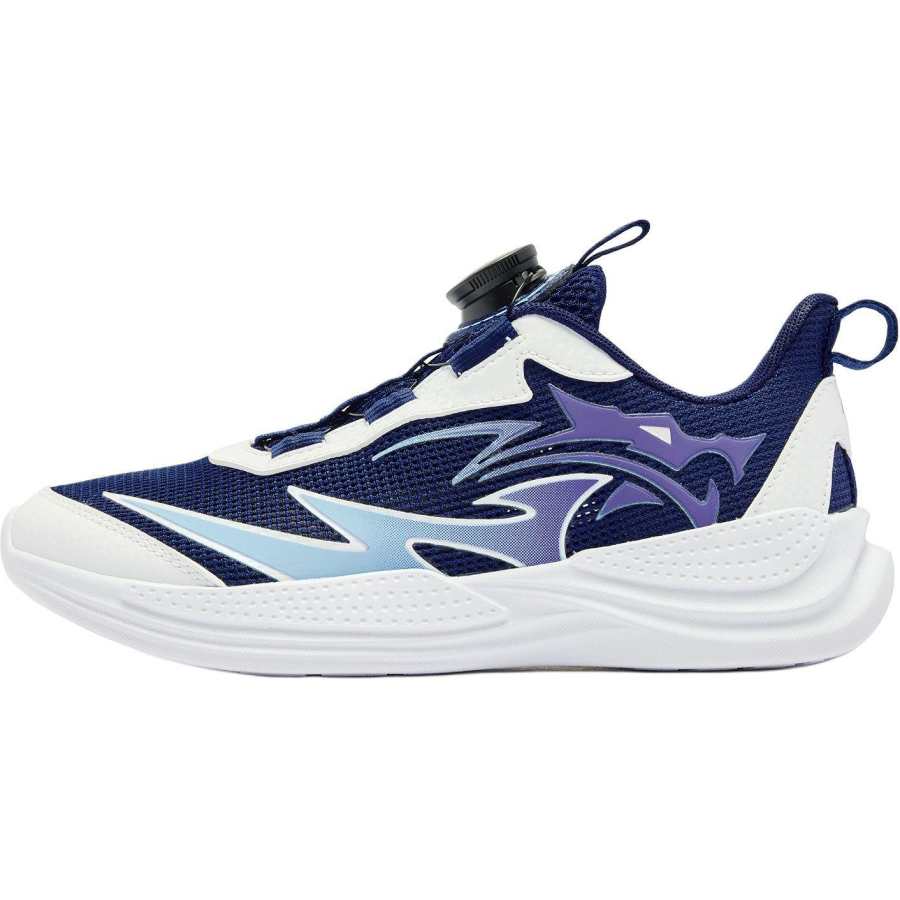 QIAODAN Step On The Clouds Low top Running Shoes Blue White Jordan White/Velvet Blue Teenagers