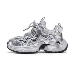 7-PE 7 PE Casual Shoes Silver Gray Kids'