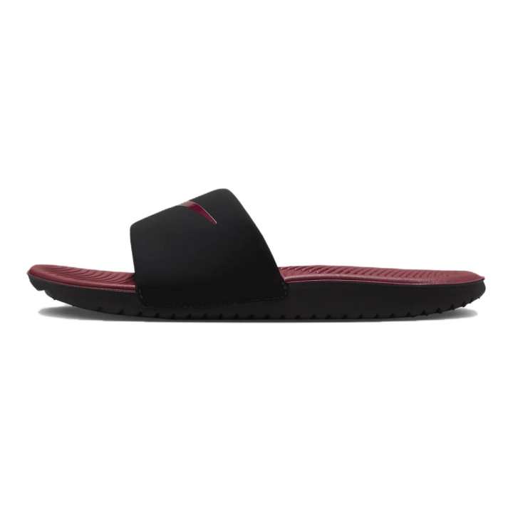 Nike Nike Kawa Comfortable And Lightweight Slip Resistant Abrasion Resistant Kids' Slippers Black Red Kids'