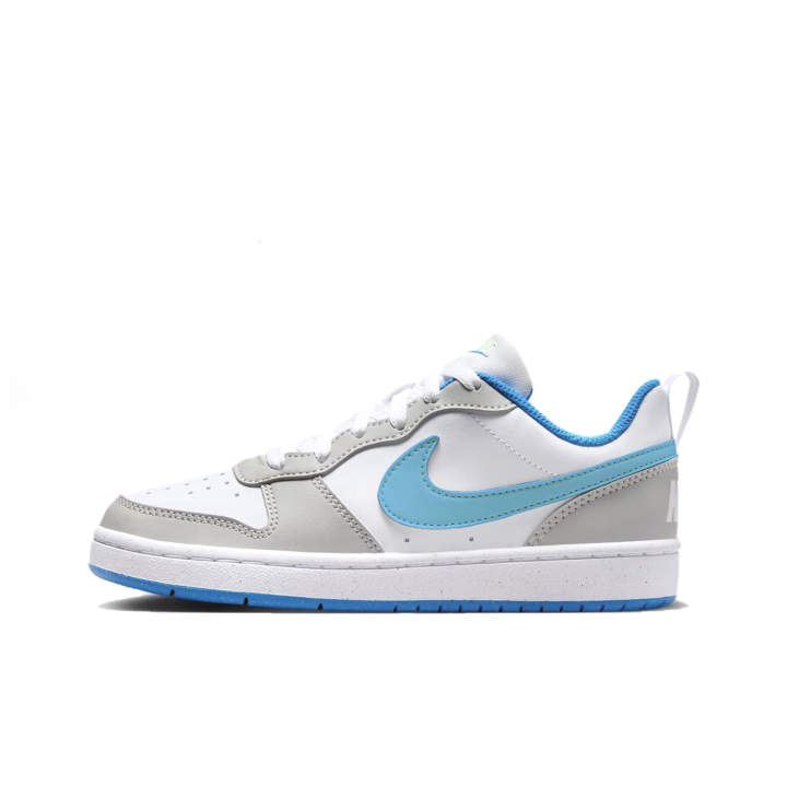 Nike Nike Blue Fun Gray Mirror Slip Resistant Abrasion Resistant Low top Skateboard Shoes Gray Teenagers