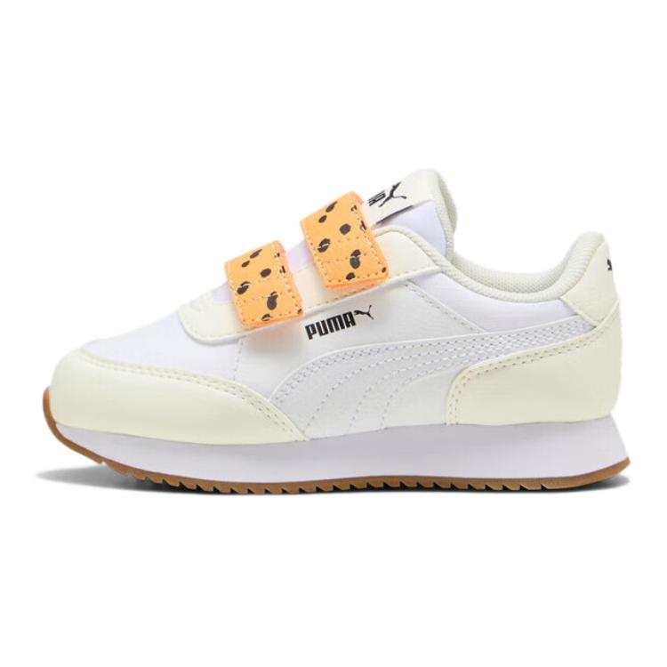 PUMA MATCH Abrasion Resistant Low top Kids Lifestyle Shoes White Orange Kids'