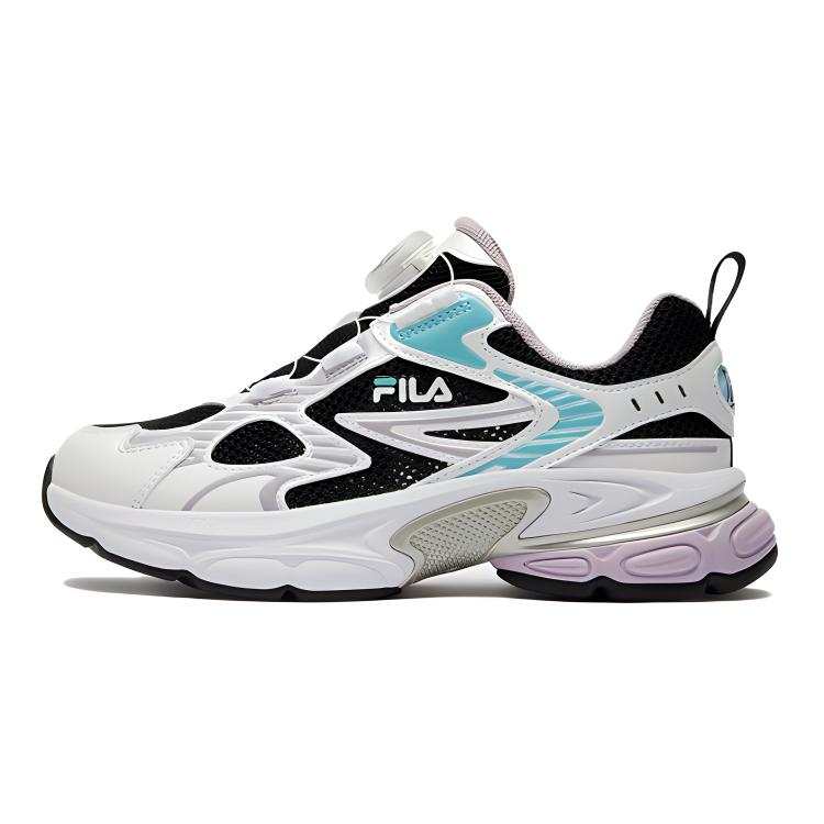 FILA KIDS Sky Horse Abrasion Resistant Abrasion Resistant Low top Kids' Running Shoes Black White