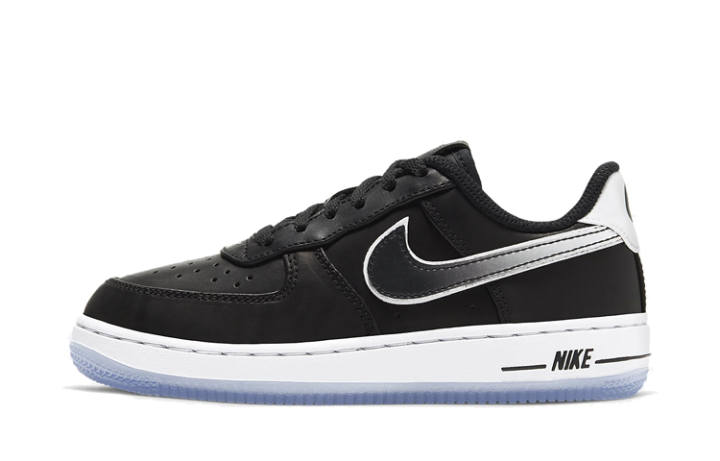 Nike Colin Kaepernick x Nike Air Force 1 Slip Resistant Slip Resistant Low top Skateboard Shoes Black White Kids'